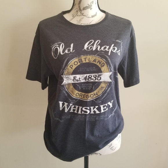 Tops - Portland Oregon graphic Whiskey shirt size M
